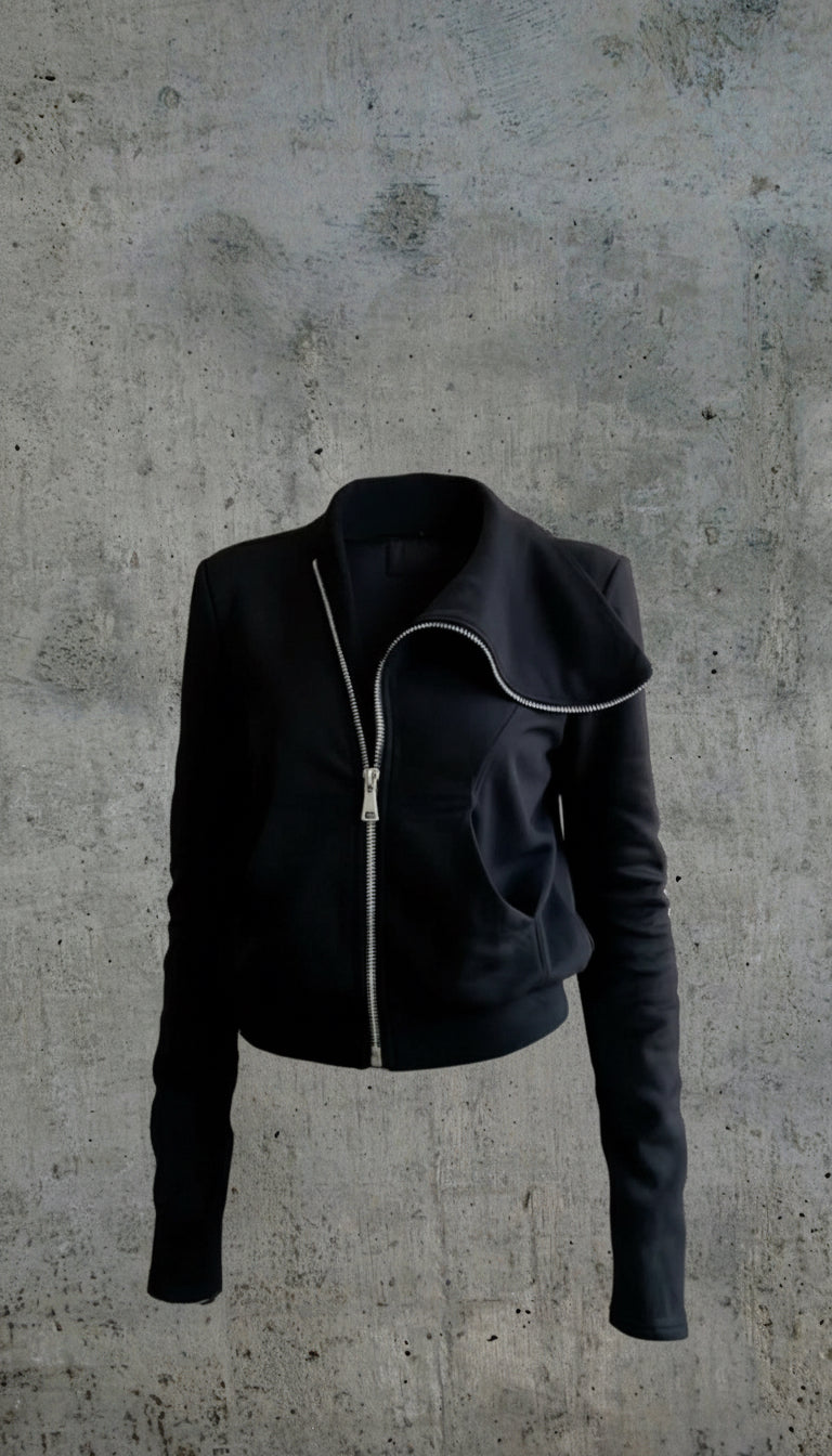 High Neck Zip Up