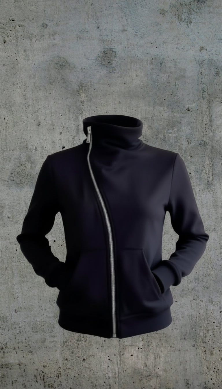 High Neck Zip Up