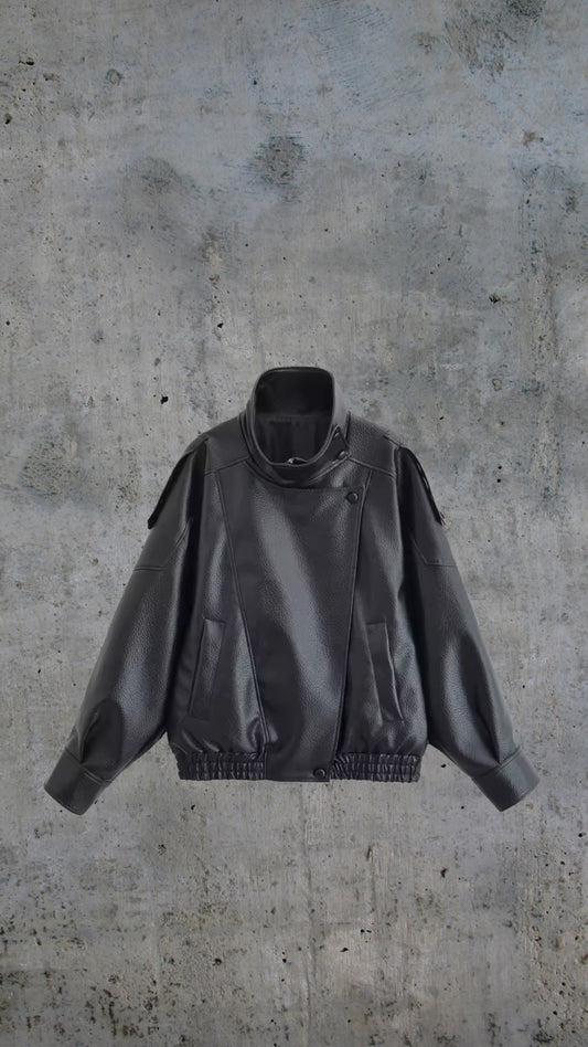 Model Off-Duty Leather Jacket