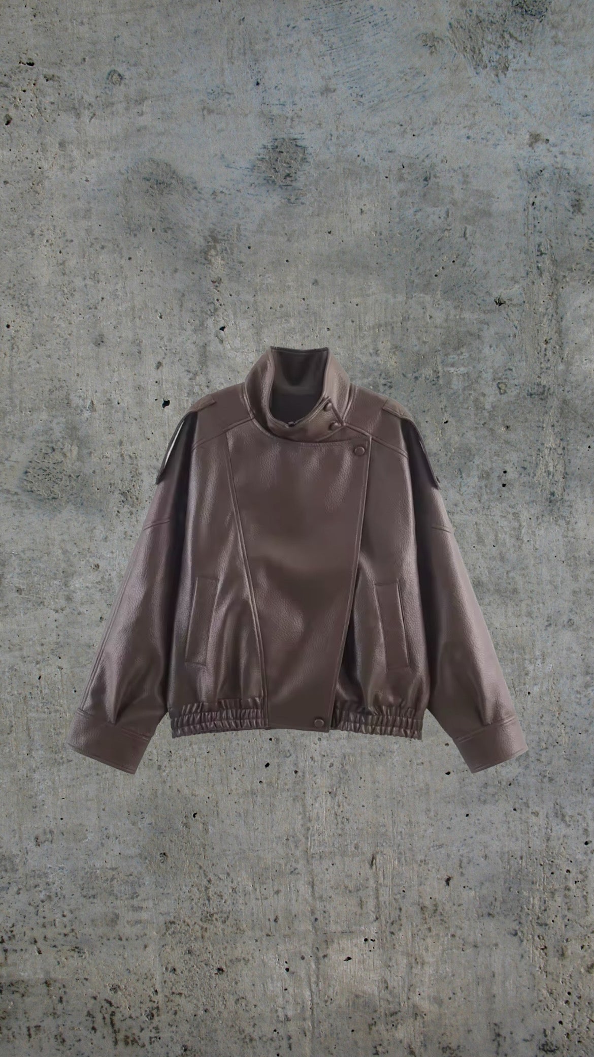 Model Off-Duty Leather Jacket