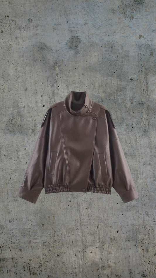 Model Off-Duty Leather Jacket