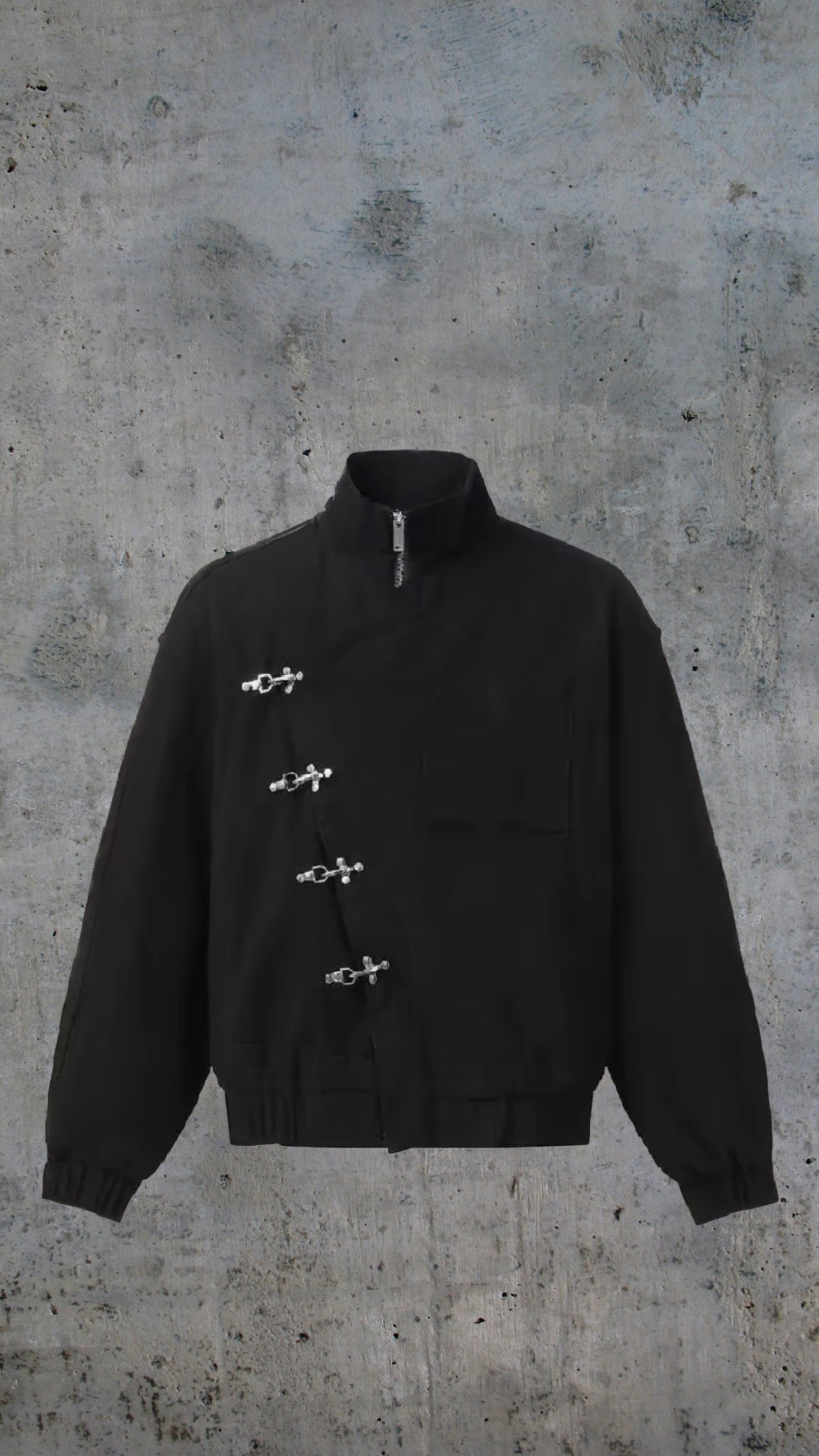 Black Nautical Clasp Jacket