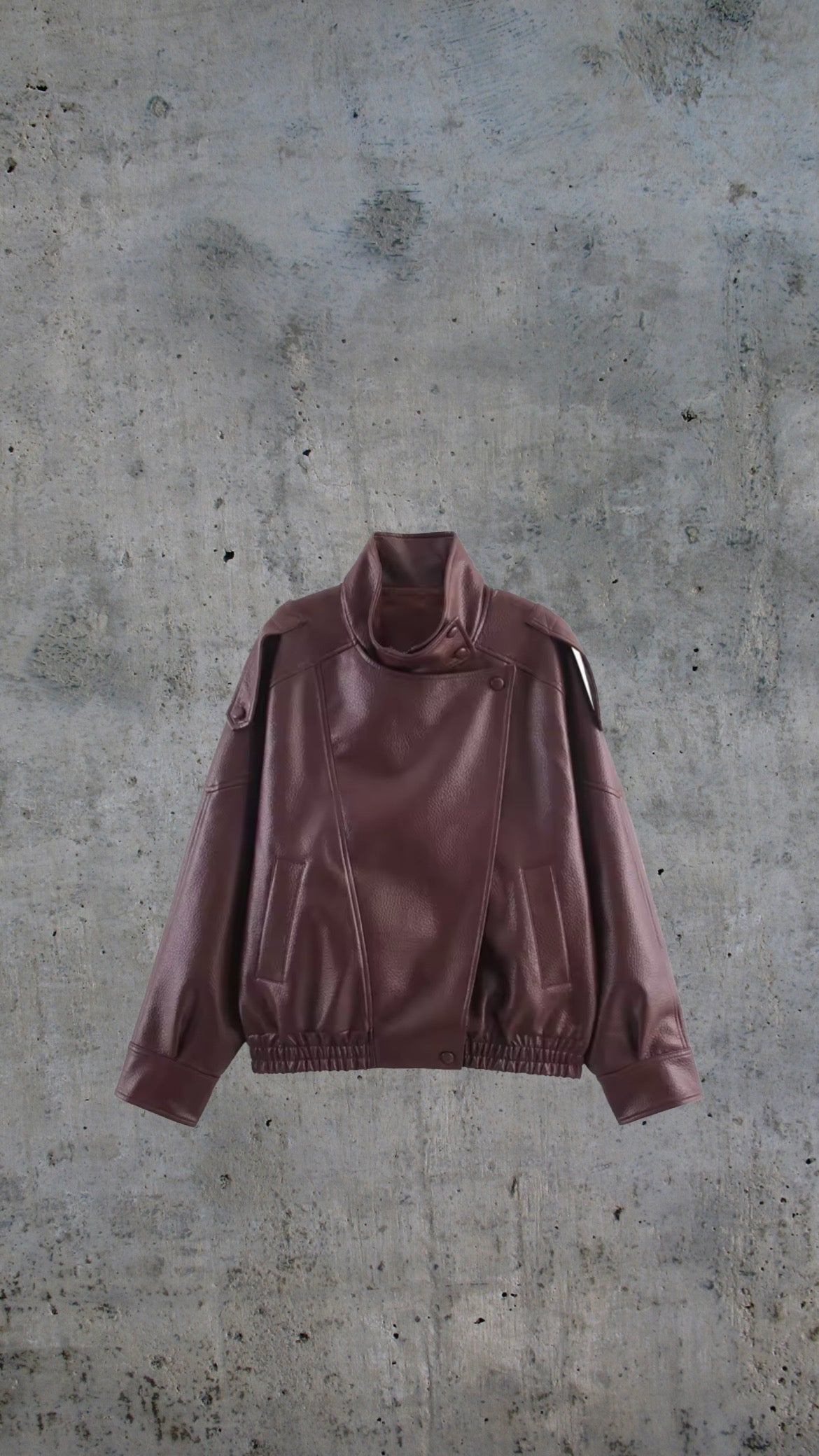 Model Off-Duty Leather Jacket