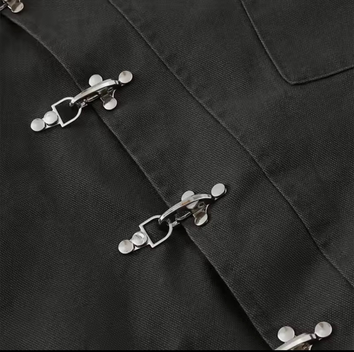 Black Nautical Clasp Jacket